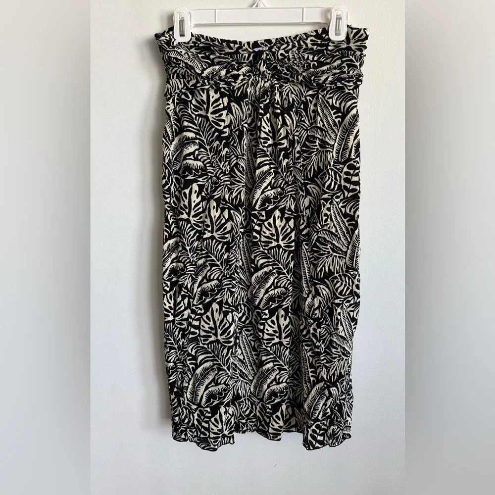 Blue Ginger Hawaiian Black and White Strapless Dress Size x